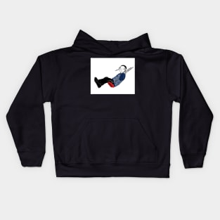 Swinging jewish boy Kids Hoodie